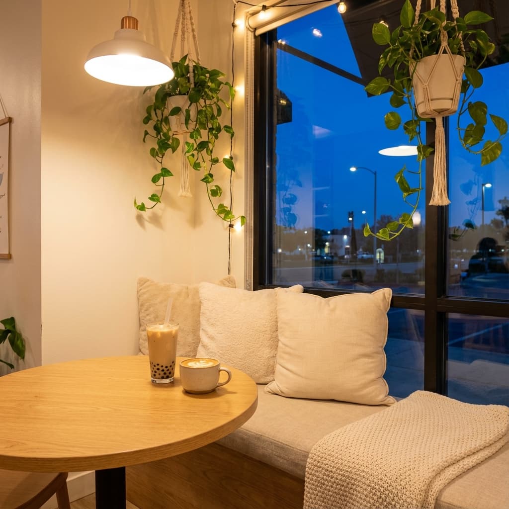 Cozy Luna Interior at Twilight